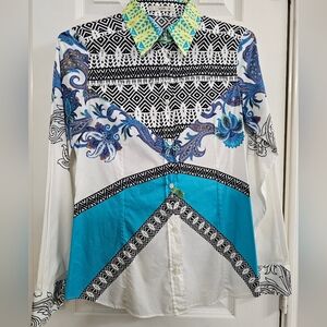 ETRO ITALY Women's Multicolor Patterned Shirt